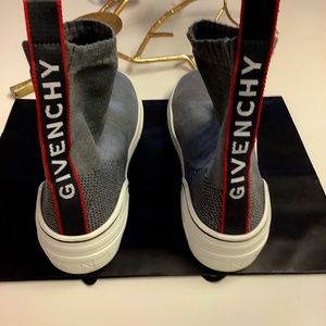 GIVENCHY George V Grey knit sock sneakers